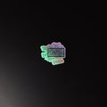 Holografischer D42 Sticker mit anatomischem Herz, „Thanks for the trauma“-Schriftzug und schillerndem Regenbogeneffekt 3x3