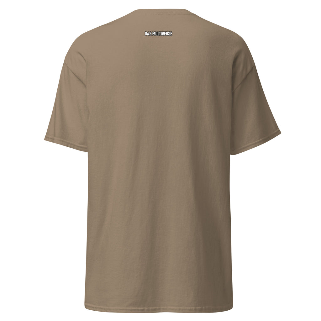 Feeling Everything T-Shirt – Savana, Rückansicht | D42 Multiverse im Nacken