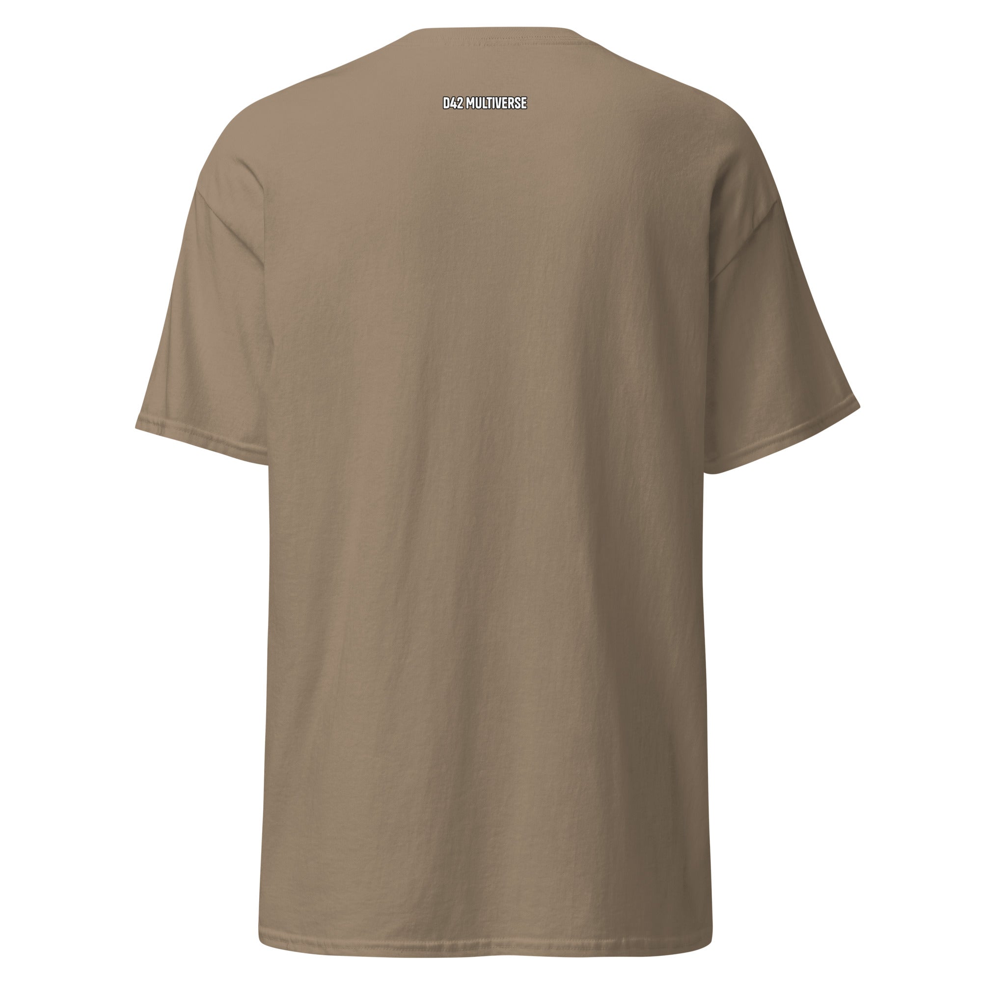 Feeling Everything T-Shirt – Savana, Rückansicht | D42 Multiverse im Nacken