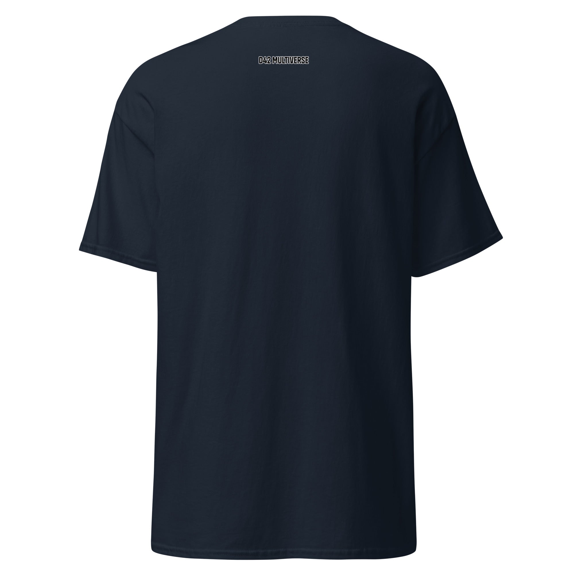 D42 Multiverse Logo Shirt – Rückansicht in Navy | D42 Multiverse